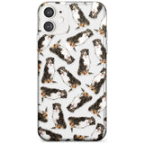 Bernese Mountain Dog Watercolour Dog Pattern Slim TPU Phone Case for iPhone 11