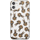 Doberman (Cropped) Watercolour Dog Pattern Slim TPU Phone Case for iPhone 11