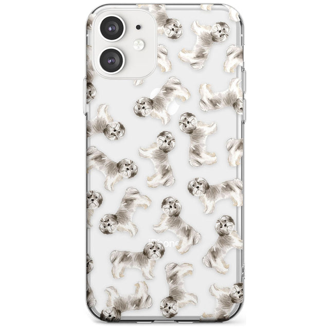 Shih tzu (Short Hair) Watercolour Dog Pattern Slim TPU Phone Case for iPhone 11