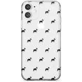 Boston Terrier Dog Pattern Clear Slim TPU Phone Case for iPhone 11