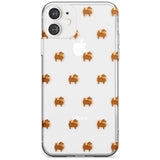 Pomeranian Dog Pattern Clear Slim TPU Phone Case for iPhone 11