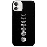 Light Watercolour Moons Black Impact Phone Case for iPhone 11