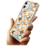 Busy Floral Mix: Transparent Black Impact Phone Case for iPhone 11