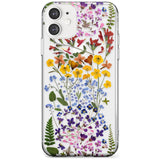 Wild Flower Stripe Design Slim TPU Phone Case for iPhone 11