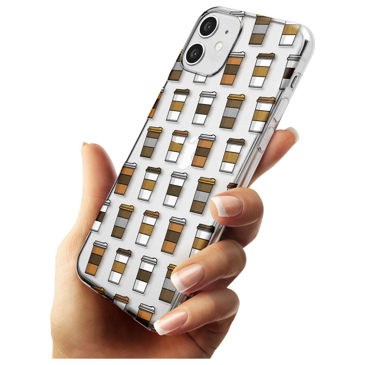 Coffee Cup Pattern Slim TPU Phone Case for iPhone 11