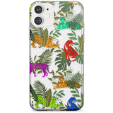 Colourful Tiger Jungle Cat Pattern Slim TPU Phone Case for iPhone 11