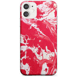 Red & White - Marbled Paper iPhone Case  Slim Case Phone Case - Case Warehouse