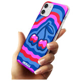 Cherry Rainbow Black Impact Phone Case for iPhone 11