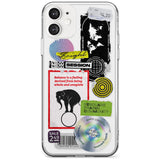 Peeled Sticker Mix Black Impact Phone Case for iPhone 11