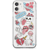 Skull & Flowers Sticker  iPhone Case  Slim Case Phone Case - Case Warehouse