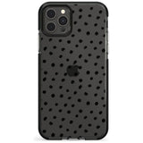 Messy Black Dot Pattern Pink Fade Impact Phone Case for iPhone 11