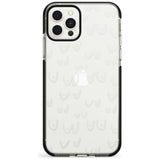 Boob Pattern (White) Pink Fade Impact Phone Case for iPhone 11