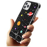 Custom Cute Cartoon Planets Pink Fade Impact Phone Case for iPhone 11