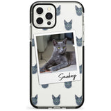 Personalised Korat Cat Photo Black Impact Phone Case for iPhone 11