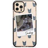 Personalised Korat Cat Photo Black Impact Phone Case for iPhone 11