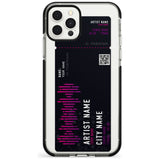 Personalised Concert Ticket Black Impact Phone Case for iPhone 11