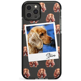 Cocker Spaniel - Custom Dog Photo Pink Fade Impact Phone Case for iPhone 11