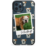 English Bulldog - Custom Dog Photo Pink Fade Impact Phone Case for iPhone 11