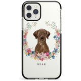 Chocolate Lab - Watercolour Dog Portrait Black Impact Phone Case for iPhone 11 Pro Max