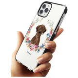 Chocolate Lab - Watercolour Dog Portrait Black Impact Phone Case for iPhone 11 Pro Max