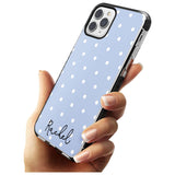 Simple Light Blue Dots iPhone Case   Custom Phone Case - Case Warehouse