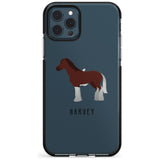 Personalised Brown Horse Black Impact Phone Case for iPhone 11