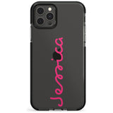 Personalised Summer Name Black Impact Phone Case for iPhone 11