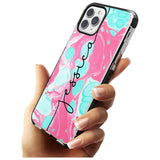 Turquoise & Pink - Marbled iPhone Case   Custom Phone Case - Case Warehouse