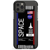 Personalised NASA Boarding Pass (Dark) Black Impact Phone Case for iPhone 11