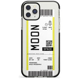 Moon Custom Space Travel Ticket iPhone Case  Black Impact Custom Phone Case - Case Warehouse