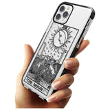 The Moon Tarot Card - Transparent Pink Fade Impact Phone Case for iPhone 11