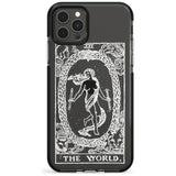 The World Tarot Card - White Transparent Pink Fade Impact Phone Case for iPhone 11