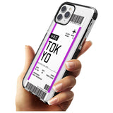 Tokyo Boarding Pass iPhone Case   Custom Phone Case - Case Warehouse