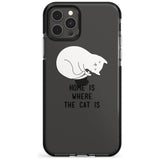 Home Is Where the Cat is Pink Fade Impact Phone Case for iPhone 11