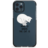 Home Is Where the Cat is Pink Fade Impact Phone Case for iPhone 11