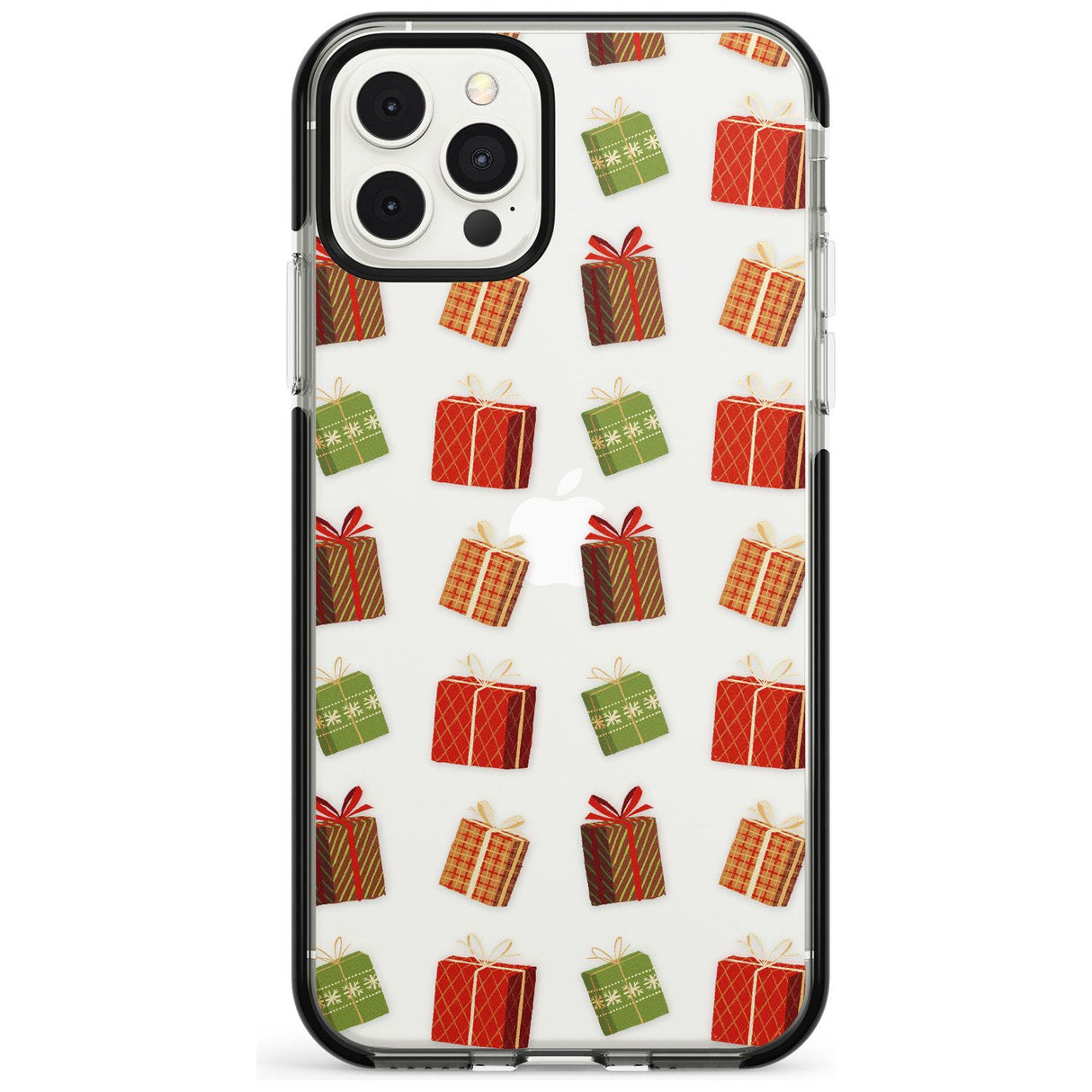 Christmas Presents Pattern Black Impact Phone Case for iPhone 11