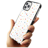 Confetti Print on Solid White Black Impact Phone Case for iPhone 11 Pro Max