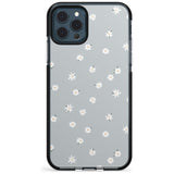 Painted Daises - Blue-Grey Cute Floral Design Pink Fade Impact Phone Case for iPhone 11