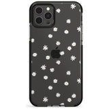 White Stars on Clear Impact Phone Case for iPhone 11, iphone 12