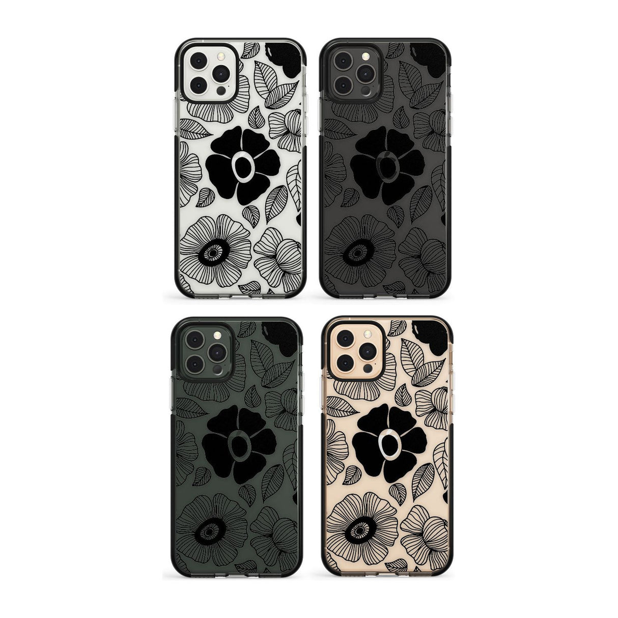 Damascus Steel Impact Phone Case for iPhone 11, iphone 12