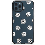 Clear Dice Pattern Black Impact Phone Case for iPhone 11