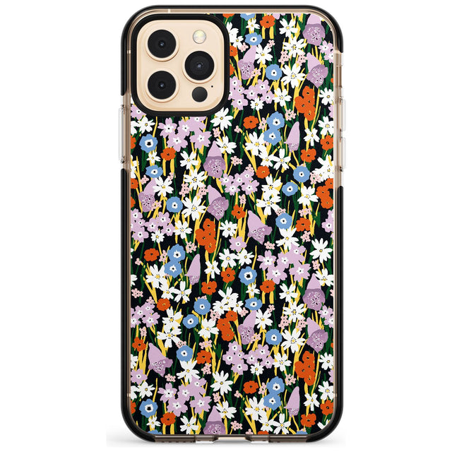 Energetic Floral Mix: Solid Pink Fade Impact Phone Case for iPhone 11