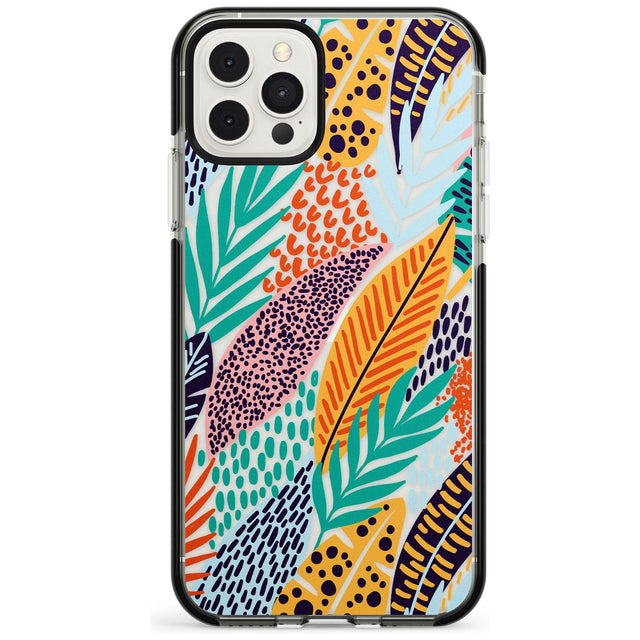 Abstract Leaves Impact Phone Case for iPhone 11, iphone 12