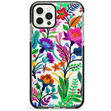 Floral Vibe Black Impact Phone Case for iPhone 11