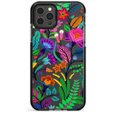 Floral Vibe Black Impact Phone Case for iPhone 11