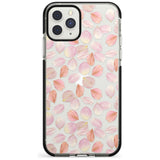 Pink Petals Transparent Design Black Impact Phone Case for iPhone 11 Pro Max