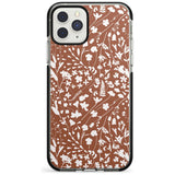 Wildflower Cluster on Terracotta Black Impact Phone Case for iPhone 11 Pro Max