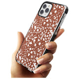 Wildflower Cluster on Terracotta Black Impact Phone Case for iPhone 11 Pro Max