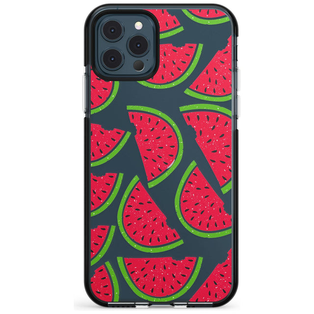 Watermelon Pattern Black Impact Phone Case for iPhone 11