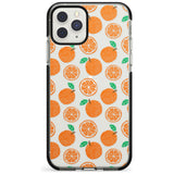 Orange Pattern iPhone Case  Black Impact Phone Case - Case Warehouse